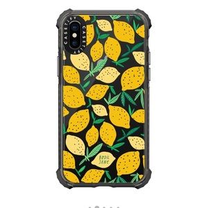 Casetify Lemon iPhone X case used.